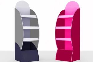 Custom printed cardboard display stand for retail marketing